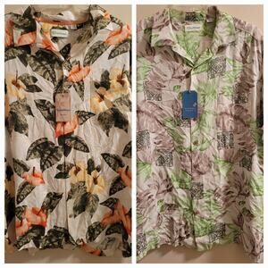 2 Big Man Shirt Carribean 2XB Hawaiian Island Tropical Cruise Beach By The Sea